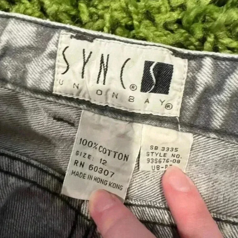 Vintage 80's High Waisted Acid Washed Jeans - Picture 5 of 5